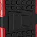 Sony Xperia L1 Case,Mama Mouth Shockproof Heavy Duty Combo Hybrid Rugged Dual Layer Grip Cover with Kickstand for Sony Xperia L1 (with 4 in 1 Packaged),Red