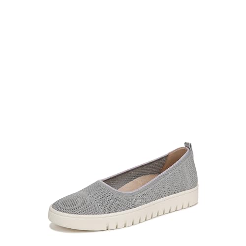 Vionic Women’s Uptown Skimmer Knit Ballet Flat, Light Grey, 7.5 Wide