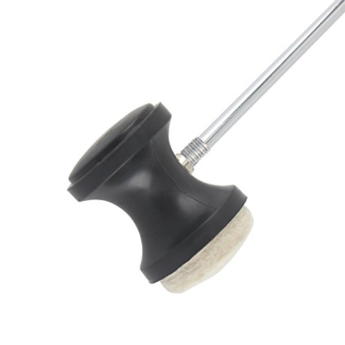 image for MonkeyJack 2 Pieces Bass Drum Pedal Beater Mattet with Hammer Head Per