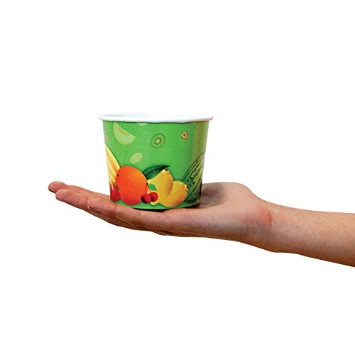 Fresh Fruit Paper Ice Cream Cups - 12 oz Disposable Dessert Bowls - Perfect For Your Yummy Foods! Many Colors & Sizes - Frozen Dessert Supplies - Fast Shipping! 1,000 Count - Thumbnail 2
