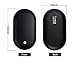 Rechargeable Hand Warmer 5200mAh Electronic Portable Instant Heating / USB Back-up Power Back Battery For Samsung.iPhone (Black)
