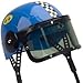 Kids Plastic Racing Helmet Blue