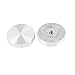 uxcell M8 Thread39mm Diameter Round Shape Aluminum Disc Hardware 4pcs for Glass Table