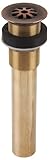 Sinkology G15-AC Decorative 8-Hole Solid Brass No Overflow Grid Bath Drain, 1.5