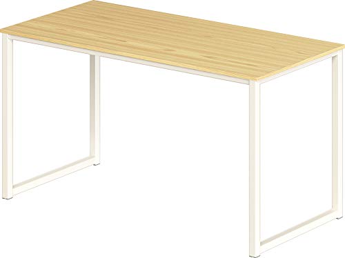 SHW Home Office 48-Inch Computer Desk, White/Oak - Image 2