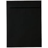 JAM PAPER 10 x 13 Open End Catalog Envelopes - Smooth Black - 10/Pack