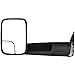 SCITOO Driver and Passenger Manual Side Tow Mirrors 7x10 Flip-Up with Mounting Brackets Replacement fit Dodge Pickup Truck 55156335AD 55156334AD
