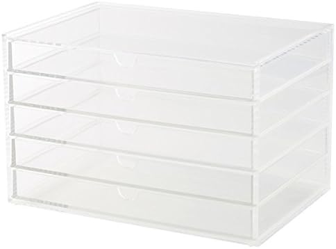 Amazon Com Moma Muji Stackable Acrylic Case 5 Drawers Home Kitchen