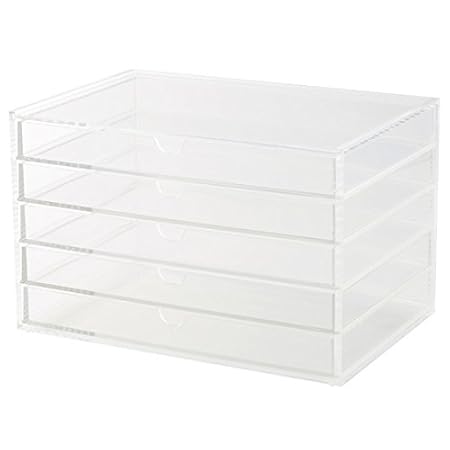 Muji Moma Acrylic Case 5 Drawers White Amazon In Home Kitchen
