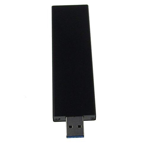 Black USB 3.0 to SATA Based 2280 M.2 NGFF SATA SSD Portable Enclosure Storage Box