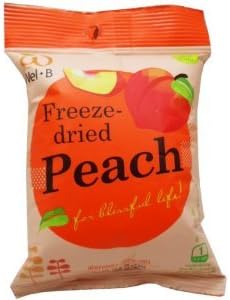 Wel-B Freeze-dried Peach, Freeze-dried Fruit Snack Unsweetened and 0% Fat, Real Healthy Snack 14g.(pack3)