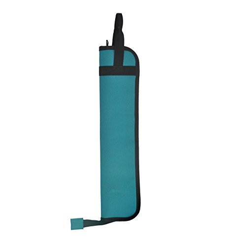 EaseIcon Weather Resistant Fabric Drumstick Case Cover Drum Stick Carrying Bag with Adjustable Shoulder Strap (Teal) - Thumbnail 2