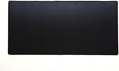 Watson Desk Mat &amp; Smooth Mouse Pad, 24 in X 12 in, Midnight Black - High Quality Perfect for Laptops, Desktops, Keyboards, Mouse - Protects Desk (Black)