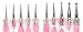 GREEN FABWOOD 5 X 2 Way marblefree Dotting Pen Set for Nail Art Manicure Pedicure, 4 Ounce