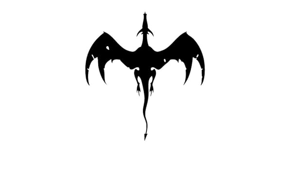 Leononlinebox Dragon Top View Tribal Decal 12cm Black Vinyl Sticker For Car Bike Ipad Laptop Macbook Helmet Amazon Com Au Automotive
