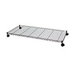 DormCo Suprima Rolling Underbed Storage Shelf - Black