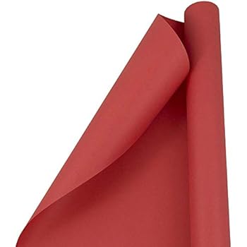 JAM PAPER Gift Wrap - Matte Wrapping Paper - 25 Sq Ft - Matte Red - Roll Sold Individually