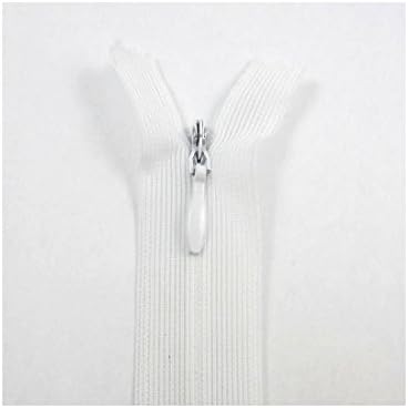 Beads4crafts White Nylon Invisible Concealed Zips 15 Sizes Trouser Sewing Dressmaking Nz101 (7 Inch)