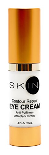 SKIN IN Contour Repair EYE CREAM w/Hyaluronic Acid , Aloe Vera, Chamomile, Vitamin A&E, HALOXYL and Plankton Extract (EYEDELINE) .Reduce puffiness and dark circles. 0.5 Fl. Oz. Made in USA.