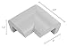 KidKusion Jumbo Corner Cushion | Made in USA | Taupe | 4 Pack | Furniture and Corner Protector