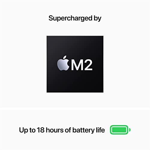 Apple 2022 MacBook Air laptop with M2 chip: 13.6-inch Liquid Retina display, 8GB RAM, 512GB SSD storage, backlit keyboard, 1080p FaceTime HD camera. Works with iPhone and iPad; Midnight