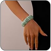 Bestleey Chunky Acrylic Stretch Bangle Bracelet Round Candy Color Bracelet Irregular Punk Acrylic Resin Bangle Geometric Wristbands Bracelets Statement Jewelry for Women