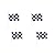 OULII 50pcs Checkered Race Flags Mini Racing Hand Flag for Nascar Tiny Car Racing (Black White)