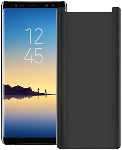 YCFlying Galaxy Note 8 Privacy Tempered Glass Anti-Spy Screen Protector [3D Curved] [Case Friendly] [9H Hardness ] for Samsung Galaxy Note 8 (6.3") Transparent