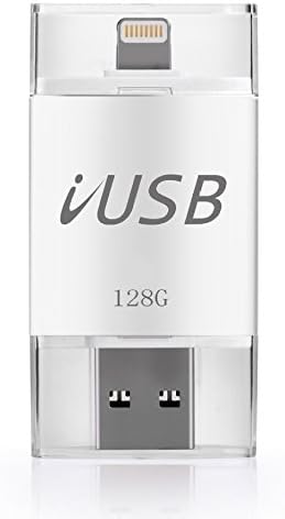 iUSB Flash Drive Fat32 exFAT External Storage USB Disk for Mac iPad iPod Computer iPhone 6 plus 6s 7 (128GB)