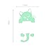 Feskin 3Pcs Creative Wall Decorative Skin Sticker Glow in the Dark, Light Switch Decor Removable Vinyl Decals, Art Mural Baby Nursery Room - Cat