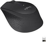 Logitech M280 - Mouse sem fio com Conexão USB e Pilha Inclusa, Preto