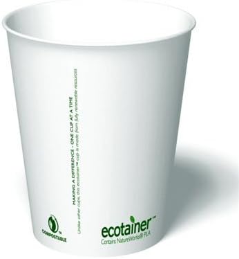 HOT Cup 10 oz - Made in USA by Carte Blanche Pack of 50 pcs