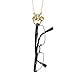 1928 Jewelry Kitty Cat Gold Eyeglass Holder Necklace