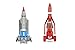 Hornby CC00901 Corgi Thunderbirds TB1 and TB3 Die Cast Model, Grey/Red