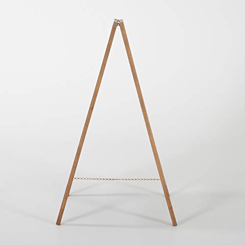 DISPLAY SALES - 540 x 950mm Weatherproof Wooden Easel | Magnetic Restaurant Whiteboard | Outdoor Notice Boards in Dark Beech | Large Chalkboard
