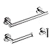 3-Pieces Brushed Nickel Bathroom Accessories Set, SUS304 Stainless Steel Bathroom Set, Includes 12