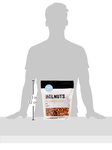 AMAZON BRAND – HAPPY BELLY CALIFORNIA WALNUTS, HALVES AND PIECES, 40 OUNCE