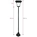 iGlow Outdoor Garden Solar Lamp Post Light w/ 2 Bright White SMD LED Streetlight Style Landscape Path Deck Dual Purpose