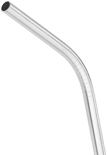 Rosenstein & Söhne Metallstrohhalme: Set mit 8 Edelstahl-Trinkhalmen und 2 Reinigungsbürsten (Cocktail Trinkhalm, Cocktail Trinkhalm aus Edelstahl, Mitbringsel) – Bild 4