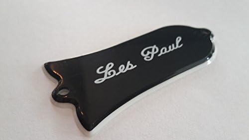 Quality Les paul bell shaped Les Paul truss rod cover 2ply black (TR-00021)