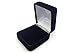 Paaz Jewelry Supply Velvet Metal Ring Box Black