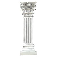 DONGLU Roman Pillar Model Desk Home Ancient Architecture Sculpture (Color : White)