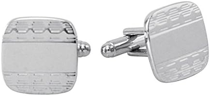 Nickle Plated Cuff Links - Square Design FWCL-03N
