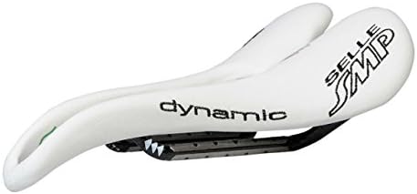 Selle SMP Dynamic Bicycle Saddle Seat - Carbon Rails - White Made in Italy