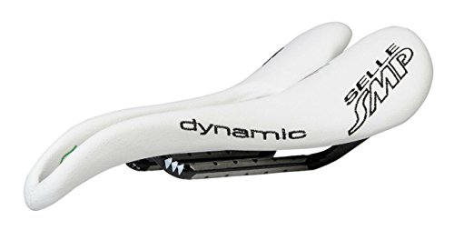 Selle SMP Dynamic Bicycle Saddle Seat - Carbon Rails - White Made in Italy