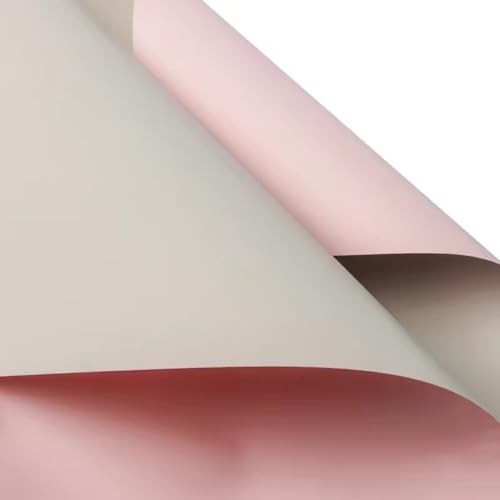 BBJ WRAPS Double Color Flower Wrapping Paper Waterproof Florist Bouquet Packaging Wraps 20 Sheets 23.6x23.6 Inch (Pink) — image 1