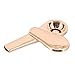 Naimo Zinc Alloy Pipe Scoop-Shape Larger Bowl Pipe for Herbs with Gift Box, Rose Gold