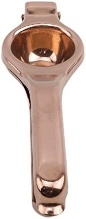GloryMM Manual Lemon Juicer Stainless Steel Professional Juicer Press Citrus Handle Lime Squeezer Tool,Rose Gold