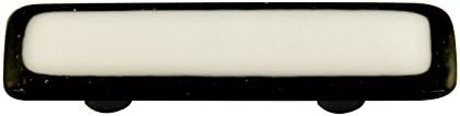 Aquila Art Glass HK5008-PA Border Collection Pull, Black and White