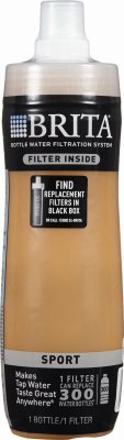 Brita Sport Water Filter Bottle, Mod Columns, 20 Ounce 
